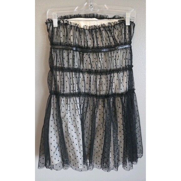 NWT Giambattista Valli for Impulse | Size 4 | Nude Sheer Mesh w/Underlay Dress - Picture 6 of 16